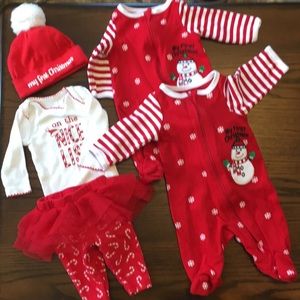 EUC Baby Christmas Outfits